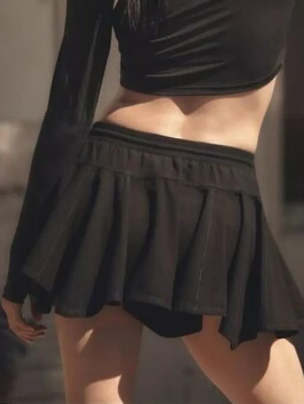 Daily Practice by Anthropologie Courtside Mini Skirt | Black | Medium | NWT🖤